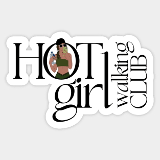 Hot Girl Walking Club - Green Version Sticker